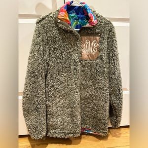 Sherpa Quarter Zip Pullover - Size S/M - Embroidered